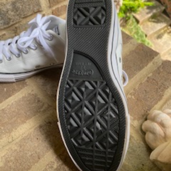 Converse white LEATHER men's sneaker 9.5 - Picture 4 of 6